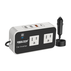 200W Plug-In Power Converter Us Plug Socket Inverter Car Mounted Pd Inverter Fast Charging Inverter