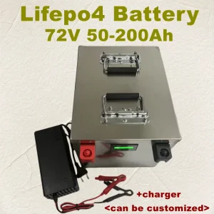 72V 80Ah 100Ah 150Ah 180Ah 200Ah Lifepo4 Lithium Battery for Scooter Motorcycle Tricycle Electric Four-Wheels Car