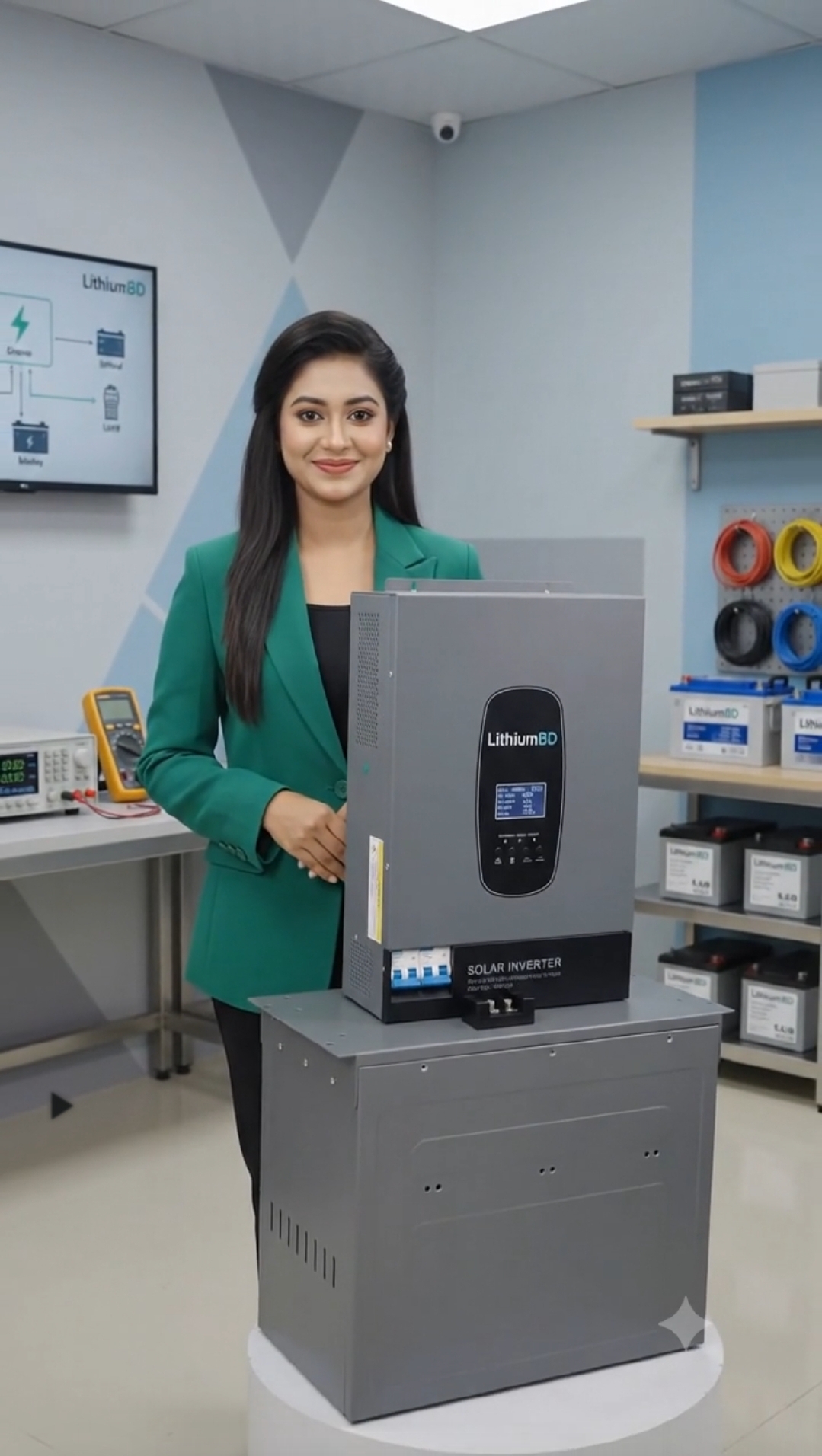6.2kw solar hybrid inverter with 5kwh battery combo